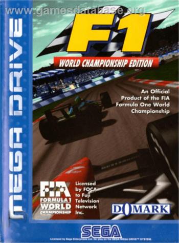 Cover F1 World Championship for Genesis - Mega Drive